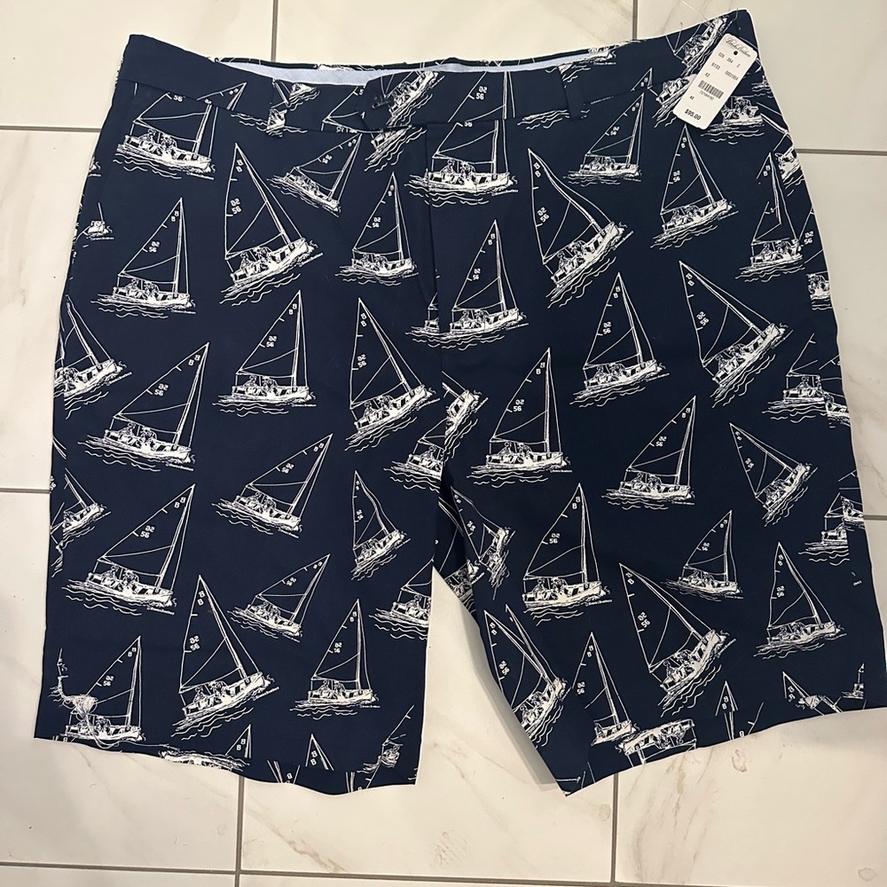 Brooks Brothers Nautical Print Shorts - Navy